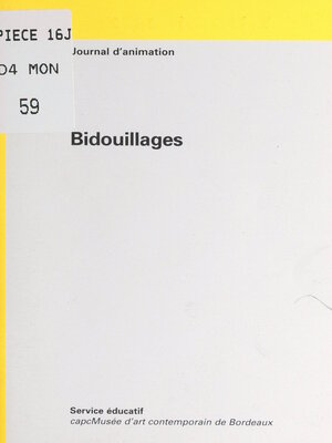 cover image of Bidouillages